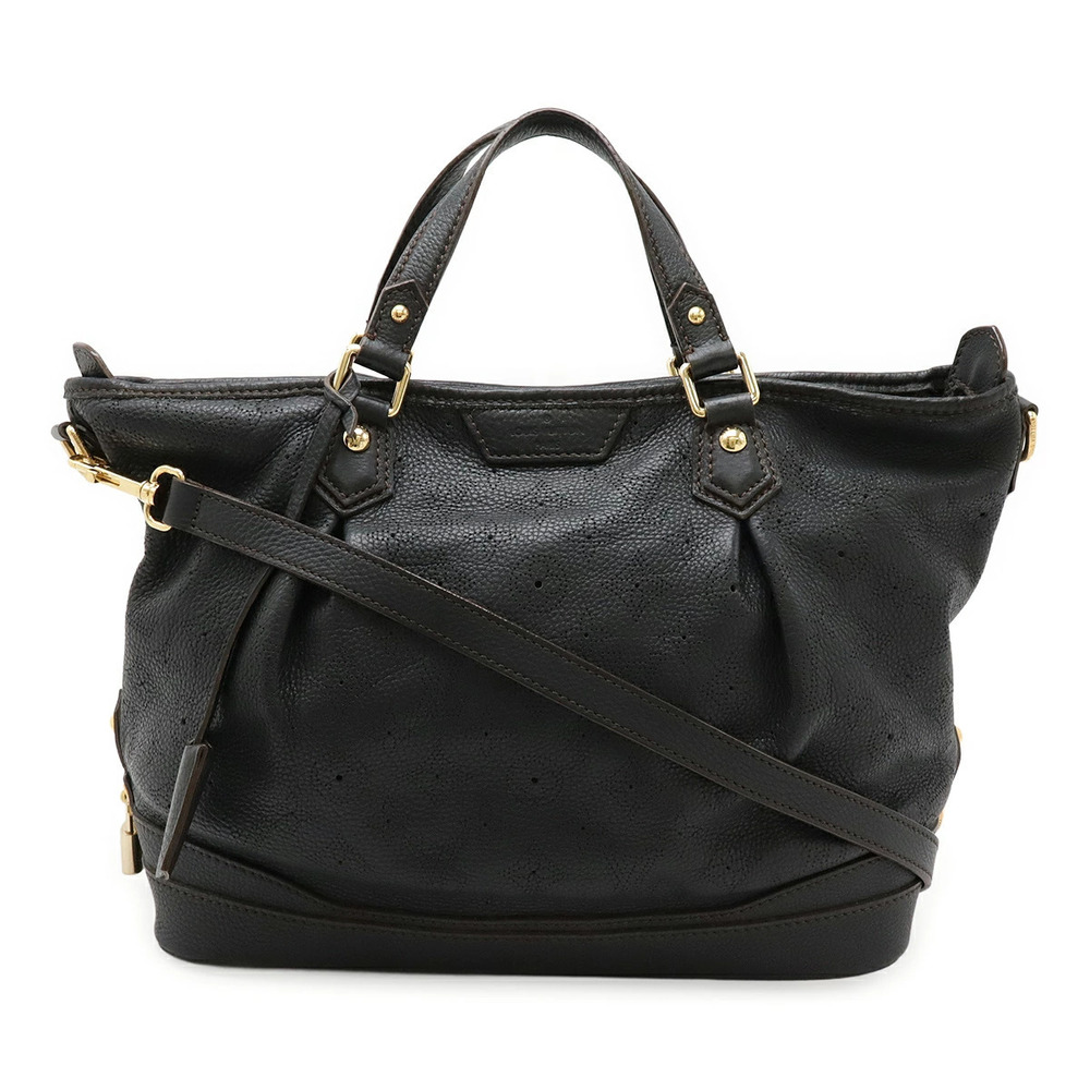 LOUIS VUITTON Mahina Stella Tote Bag Handbag Shoulder Leather Noir Black